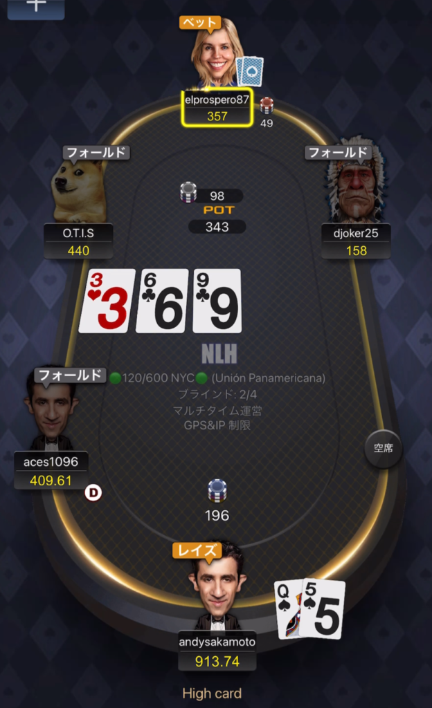 ポーカー　ブラフ